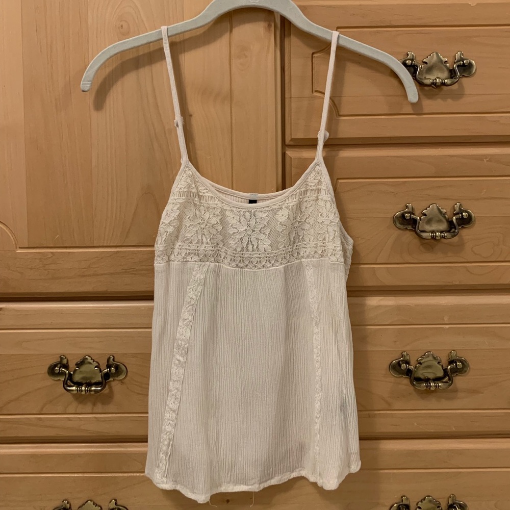 White lace camisole